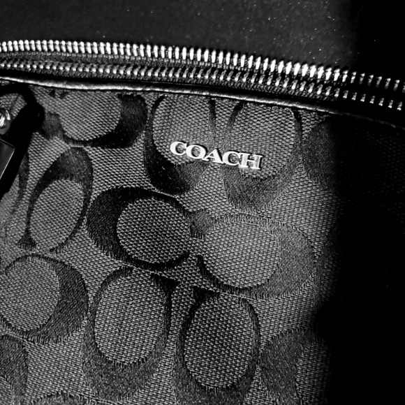 Y2K Coach Madison Kelsey Signature Satchel Jacquard black 23096 satin lining - Picture 5 of 10